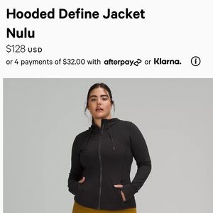 Lululemon Hooded define jacket Nulu